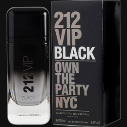 212 Vip Black by Carolina Herrera Cologne for Men 3.4 oz Eau De Parfum Spray