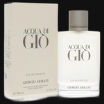 Acqua Di Gio by Giorgio Armani Cologne for Men 3.4 oz Eau De Toilette Spray (Refillable)