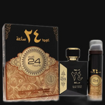 Ard Al Zaafaran Oud 24 Hours + 1.7oz Perfumed by Al Zaafaran (Unisex) 3.4 oz Eau De Parfum Spray + 1.7oz Perfumed Spray