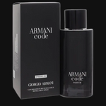 Armani Code Relillable by Giorgio Armani Cologne for Men 4.2 oz Parfum Spray Relillable