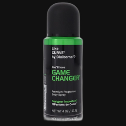 Designer Imposters Game Changer by Parfums De Coeur Cologne for Men 4 oz Body Spray