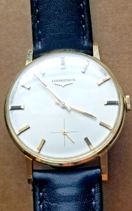 Ultra Rare 1960 Vintage 18k Solid Gold Longines Calatrava wrist watch Caliber 490 8238-8
