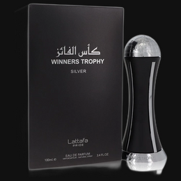 Pride Winners Trophy Silver by Lattafa Cologne for Men 3.4 oz Eau De Parfum Spray