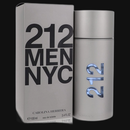 212 by Carolina Herrera Cologne for Men 3.4 oz Eau De Toilette Spray (New Packaging)