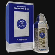 50 Years Platinum Oud by Al Haramain (Unisex) 3.3 oz Eau De Parfum Spray