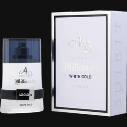 Ab Spirit Millionaire White Gold by Lomani Cologne for Men 3.3 oz Eau De Parfum Spray
