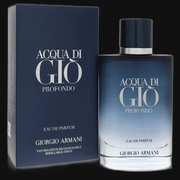 Acqua Di Gio Profondo by Giorgio Armani Cologne for Men 3.3 oz Eau De Parfum Spray (Refillable)