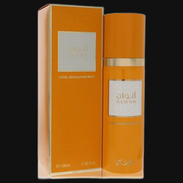 Alwan Cool Sensation Mist by Rasasi (Unisex) 3.38 oz Cool Sensation Mist