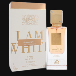 Ana Abiyedh I Am White Poudree by Lattafa (Unisex) 2 oz Eau De Parfum Spray