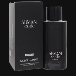 Armani Code Relillable by Giorgio Armani Cologne for Men 4.2 oz Parfum Spray Relillable