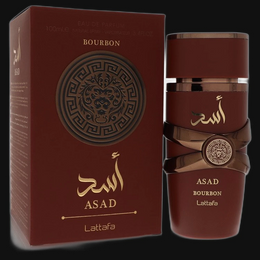 Asad Bourbon by Lattafa Cologne for Men 3.4 oz Eau De Parfum Spray