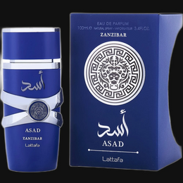Asad Zanzibar by Lattafa Cologne for Men 3.4 oz Eau De Parfum Spray
