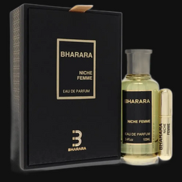 Bharara Niche Femme + Travel by Bharara Beauty Perfume for Women 3.4 oz Eau De Parfum Spray + Travel Spray (Refillable)