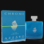 Chrome Under The Pole by Azzaro Cologne for Men 3.4 oz Eau De Toilette Spray (Alcohol Free)