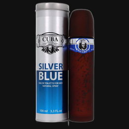 Cuba Silver Blue by Fragluxe Cologne for Men 3.3 oz Eau De Toilette Spray
