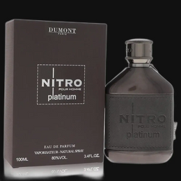 Dumont Nitro Platinum by Dumont Paris Cologne for Men 3.4 oz Eau De Parfum Spray