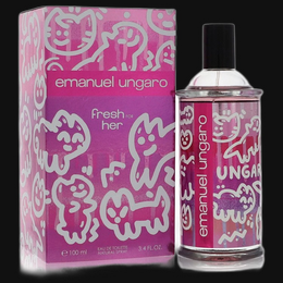 Emanuel Ungaro Fresh For Her by Ungaro Perfume for Women 3.4 oz Eau De Toilette Spray