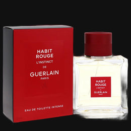 Habit Rouge L'instinct Toilette Intense by Guerlain Cologne for Men 1.6 oz Eau De Toilette Intense Spray