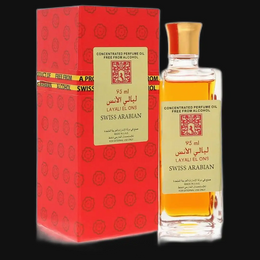 Layali El Ons by Swiss Arabian Perfume for Women 3.21 oz Concentrated Perfume Oil Free From Alcohol