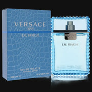 Man Eau Fraiche by Versace Cologne for Men 3.4 oz Eau Fraiche Eau De Toilette Spray (Blue)
