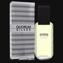 Quorum Silver by Puig Cologne for Men 3.4 oz Eau De Toilette Spray (Tester)