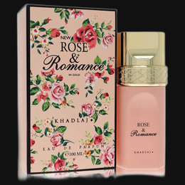 Rose & Romance In Gold by Khadlaj Perfume for Women 3.4 oz Eau De Parfum Spray