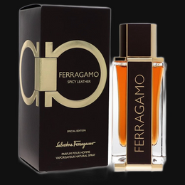 Spicy Leather by Salvatore Ferragamo Cologne for Men 3.4 oz Eau De Parfum Spray
