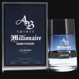 Spirit Millionaire Dark Fusion by Lomani Cologne for Men 3.3 oz Eau De Parfum Spray
