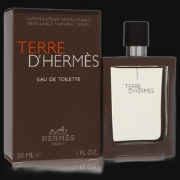 Terre D'hermes by Hermes Cologne for Men 1 oz Eau De Toilette Spray Spray (Refillable)