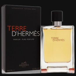Terre D'hermes Pure by Hermes Cologne for Men 6.7 oz Pure Perfume Spray