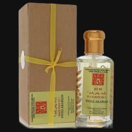 White Rose No 1 by Swiss Arabian (Unisex) 3.21 oz Concentrated Perfume Oil Free From Alcohol